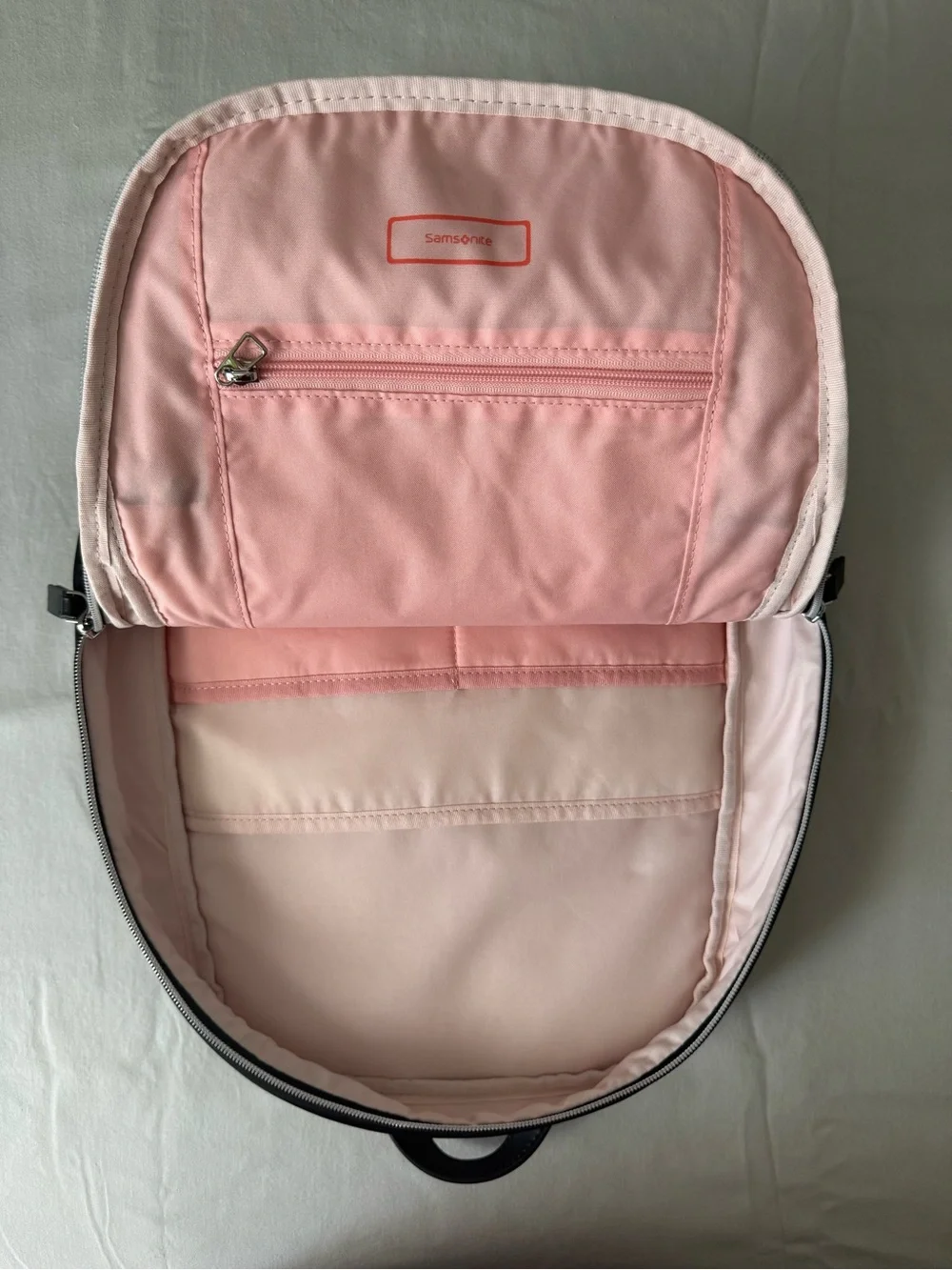 Samsonite Black Minimalist Backpack with Front Zip Pocket